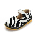 Zebra Printing Baby Girl Shoes Squeaky Shoes